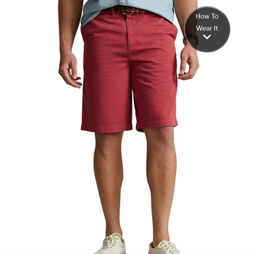 Polo Ralph Lauren Relaxed Fit Twill 10 Inseam Surplus Shorts